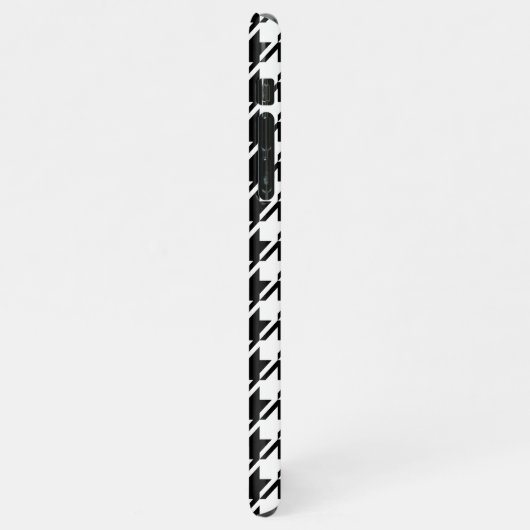 Coque iPhone 11Pro Max Houndstooth BW Rpt Motif (Côté gauche)