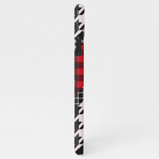 Coque iPhone 11Pro Max Houndstooth Plaid Motif Patchwork Collage (Côté droit)