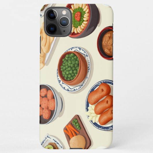 Coque iPhone 11Pro Max image alimentaire coréenne (Dos)