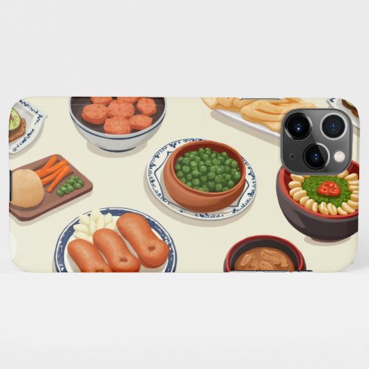 Coque iPhone 11Pro Max image alimentaire coréenne (Dos Horizontal)