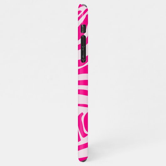 Coque iPhone 11Pro Max Impression zèbre rose (Côté gauche)
