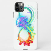 Coque iPhone 11Pro Max Infinity avec Rainbow Jellyfish (Dos)