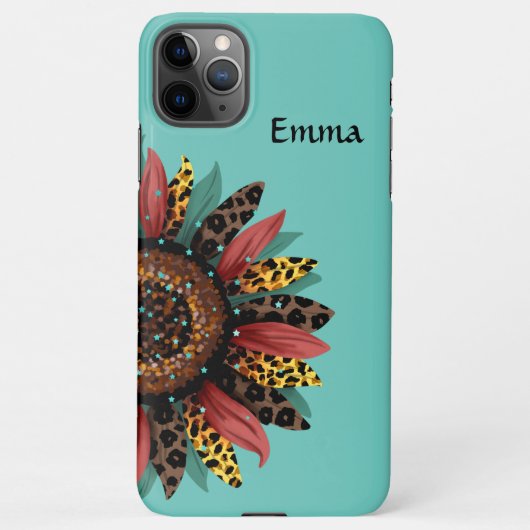 Coque iPhone 11Pro Max iPhone 11 Coque avec Sunflower & Stars Automne (Dos)