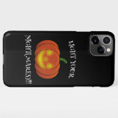 Coque iPhone 11Pro Max Jack-o'-Lanterne - Allumez vos cauchemars (Dos Horizontal)
