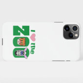 Coque iPhone 11Pro Max J'aime le coque iphone ZOO (Dos Horizontal)