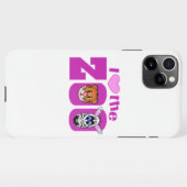 Coque iPhone 11Pro Max J'aime le coque iphone Zoo (Dos Horizontal)