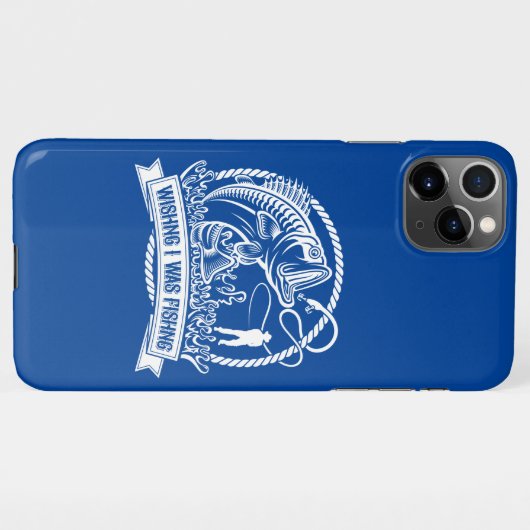 Coque iPhone 11Pro Max J'Aimerais Pêcher (Dos Horizontal)