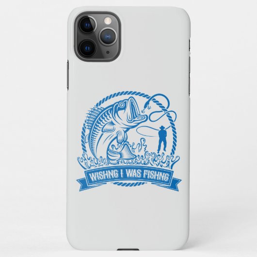 Coque iPhone 11Pro Max J'Aimerais Pêcher (Dos)