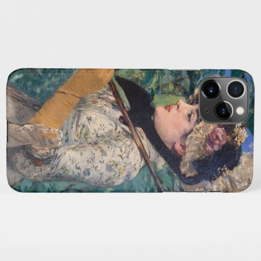 Coque iPhone 11Pro Max Jeanne (Printemps) Par Édouard Manet (Dos Horizontal)