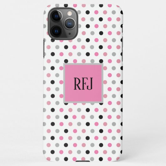 Coque iPhone 11Pro Max Joli Pois (Dos)