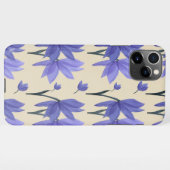 Coque iPhone 11Pro Max Jolies fleurs violettes (Dos Horizontal)