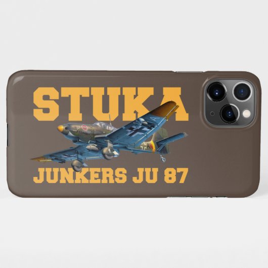 Coque iPhone 11Pro Max Junkers Ju 87 (Dos Horizontal)