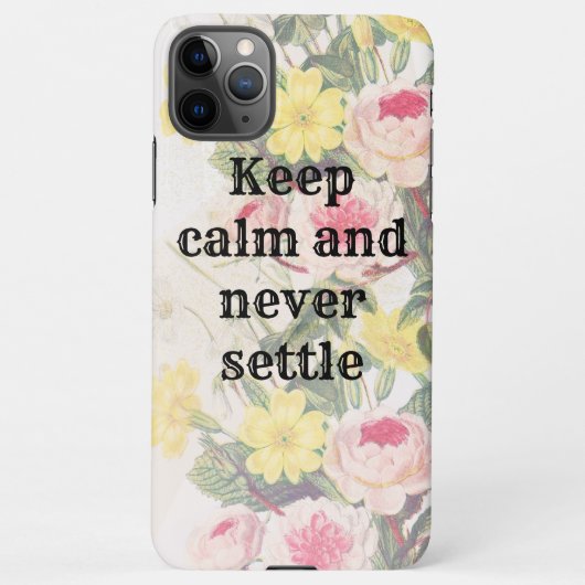 Coque iPhone 11Pro Max Keep calm and gratitude phrase (Dos)