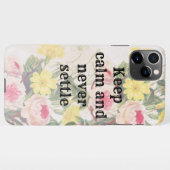 Coque iPhone 11Pro Max Keep calm and gratitude phrase (Dos Horizontal)