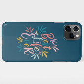 Coque iPhone 11Pro Max La meilleure vie jamais Turquoise (Dos Horizontal)