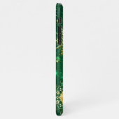 Coque iPhone 11Pro Max Les flocons dorés de Noël sur l'Arrière - plan ver (Côté gauche)