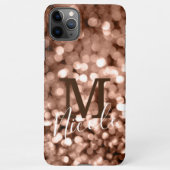 Coque iPhone 11Pro Max LETTRE MONOGRAPHIQUE Fille Brown (Dos)