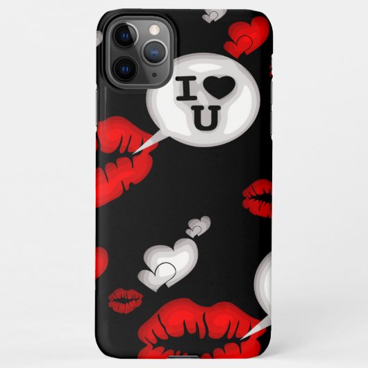 Coque iPhone 11Pro Max Lèvres et amour (Dos)