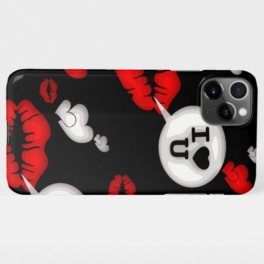 Coque iPhone 11Pro Max Lèvres et amour (Dos Horizontal)