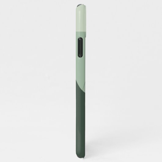 Coque iPhone 11Pro Max Ligne d'art verte Sage (Côté droit)