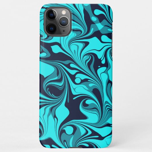 Coque iPhone 11Pro Max Marbre turquoise (Dos)