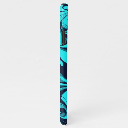 Coque iPhone 11Pro Max Marbre turquoise (Côté droit)