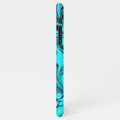 Coque iPhone 11Pro Max Marbre turquoise (Côté gauche)