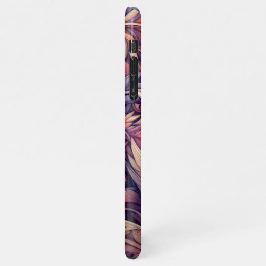 Coque iPhone 11Pro Max Mauve Taupe violet rose violet Motif de marguerite (Côté gauche)