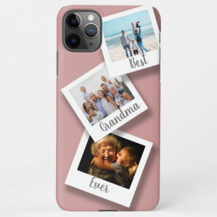 Coque iPhone 11Pro Max Meilleur grand-mère Ever 3 Photo Collage Dusty Ros