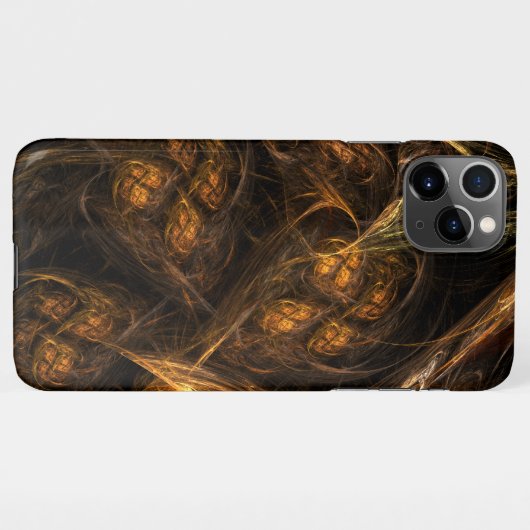 Coque iPhone 11Pro Max Mère Terre Art Abstrait brillant (Dos Horizontal)
