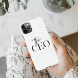 Coque iPhone 11Pro Max Minimal moderne Le PDG Noir<br><div class="desc">Minimal moderne Le PDG Noir</div>