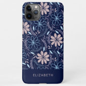 Coque iPhone 11Pro Max Modèle floral de Doodle (Dos)