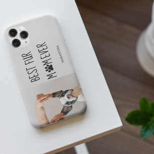 Coque iPhone 11Pro Max Moderne Meilleur Fur Maman   Photo de chien
