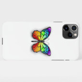 Coque iPhone 11Pro Max Monarque papillon arc-en-ciel (Dos Horizontal)