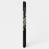 Coque iPhone 11Pro Max Monogramme d'or Élégant vert moderne Noir (Côté gauche)