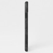 Coque iPhone 11Pro Max Monogramme moderne élégant en cuir noir (Côté droit)