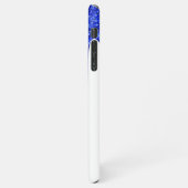 Coque iPhone 11Pro Max Monogramme Royal Blue Sparkle Parties scintillant  (Côté gauche)