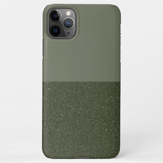 Coque iPhone 11Pro Max Moss Green Split Texture iPhone 11 Pro Max Coque (Dos)