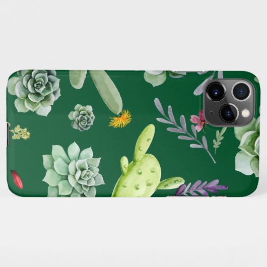 Coque iPhone 11Pro Max Motif Cactus 3 (Dos Horizontal)