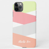 Coque iPhone 11Pro Max Motif D'Art Diagonal Diagonal Simple Personnalisé (Dos)
