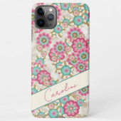 Coque iPhone 11Pro Max Motif d'art Fleurs japonaises Abstraites personnal (Dos)