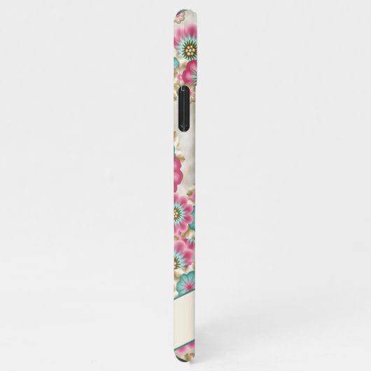 Coque iPhone 11Pro Max Motif d'art Fleurs japonaises Abstraites personnal (Côté droit)