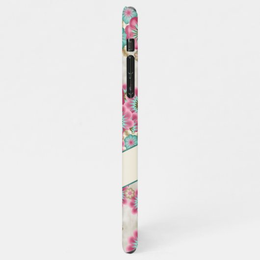 Coque iPhone 11Pro Max Motif d'art Fleurs japonaises Abstraites personnal (Côté gauche)