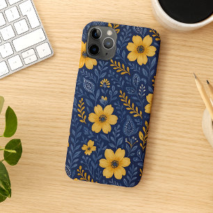 Coque iPhone 11Pro Max Motif d'art floral méditerranéen élégant