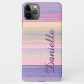 Coque iPhone 11Pro Max Motif d'art personnalisé Pink Purple (Dos)