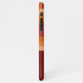 Coque iPhone 11Pro Max Motif d'art rétro rouge orange marron foncé (Côté gauche)