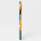 Coque iPhone 11Pro Max Motif d'art Turquoise personnalisé Green Orange Re (Côté droit)