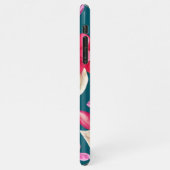 Coque iPhone 11Pro Max Motif de fleurs roses rétro  (Côté gauche)