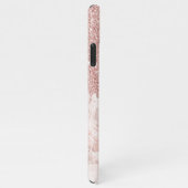 Coque iPhone 11Pro Max Motif de Parties scintillant en or rose rose pâle  (Côté droit)