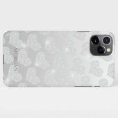 Coque iPhone 11Pro Max Motif Diamond Petit Coeur, Nom do-it-yourself, Coq (Dos Horizontal)